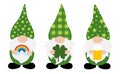 Patrick`s day Gnomes vector illustration Royalty Free Stock Photo